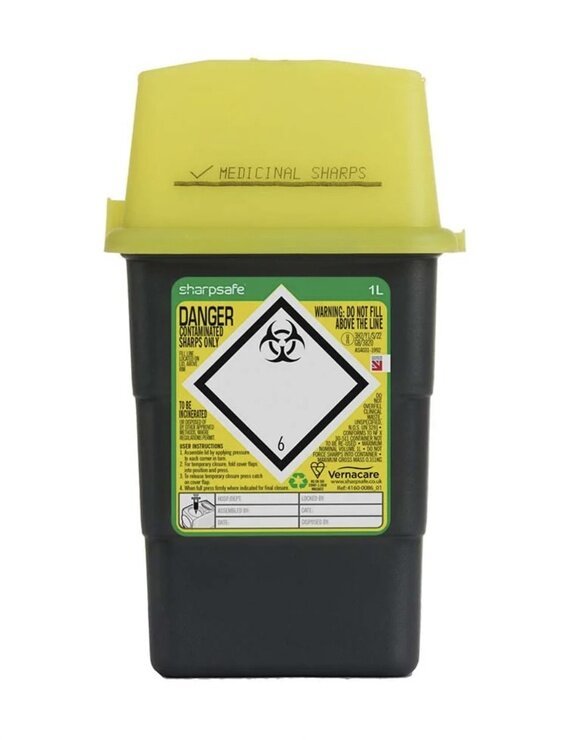 1L Sharps Bin