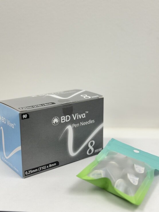 BD Viva 8mm Pen Needles (Pack of 10)