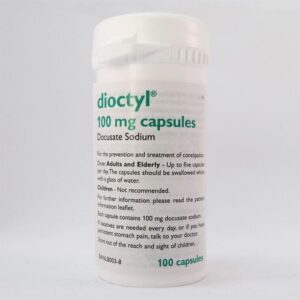 Docusate (Dioctyl) 100mg Capsules (100)