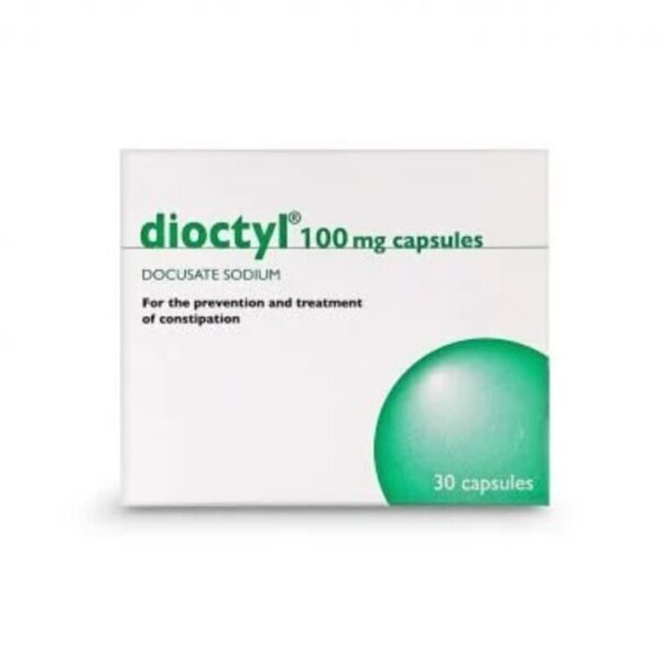 Docusate (Dioctyl) 100mg Capsules (30)