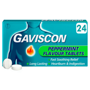 Gaviscon Pepperment Flavour Tablets (24)